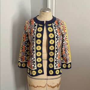august silk Colorful Floral Patterned Jacket Size MP